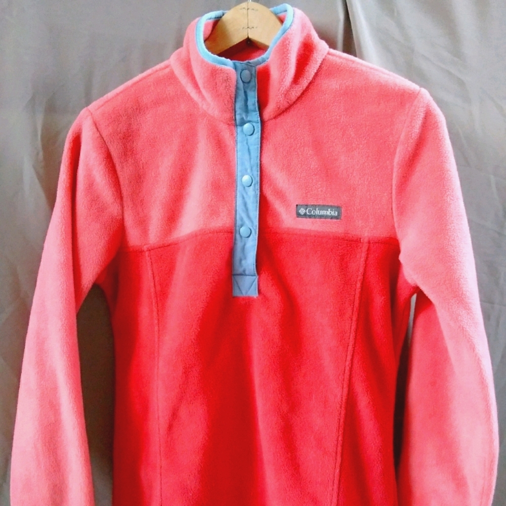 Columbia Mauve and Blush Half Snap Fleece -S
